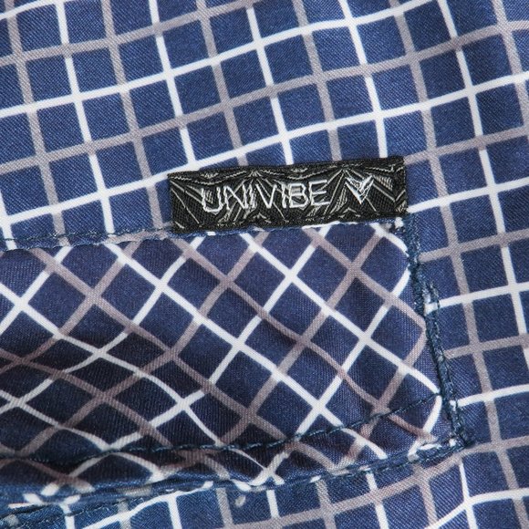 Univibe* Men's 1.5" Belt Loop Multipocketed Checkered Board Shorts~ Size 34W - Picture 4 of 10
